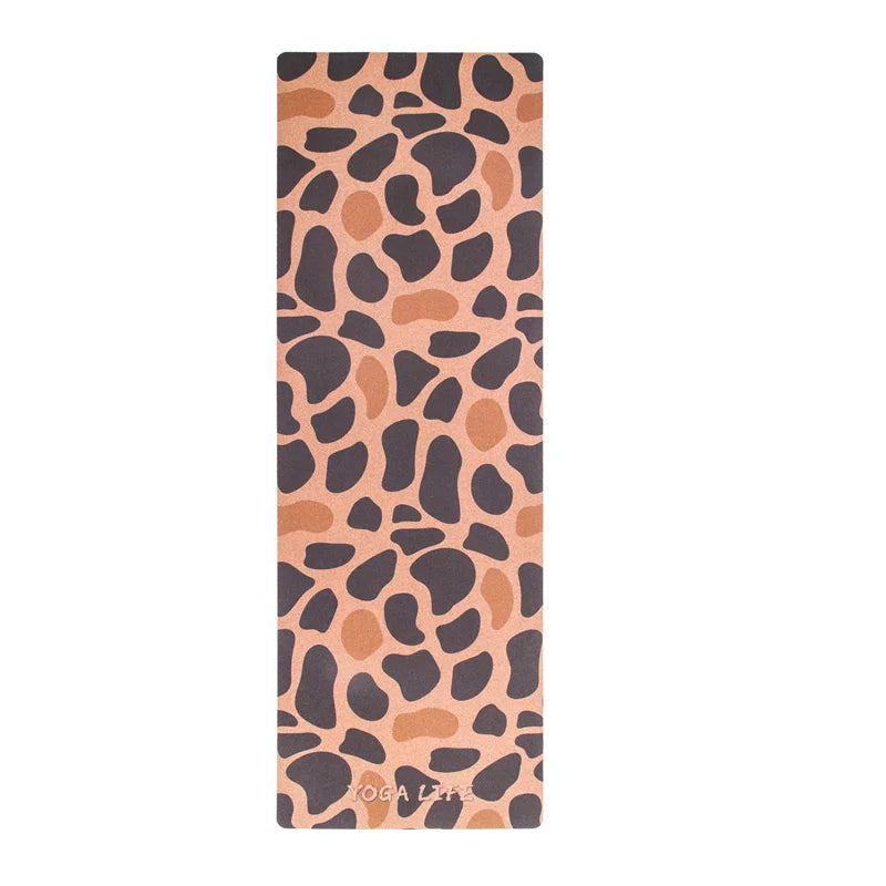 BYT 2025 2023 custom anti-slip printed natural rubber cork yoga mat