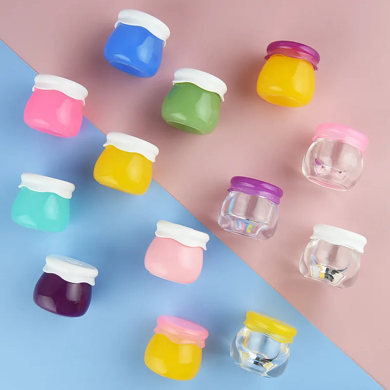 Hot Sale 10g Plastic Acrylic Lip Balm Packaging Facial Cream Container for Skin Care Jam Lip Scrub Jars Stick for Cosmetics