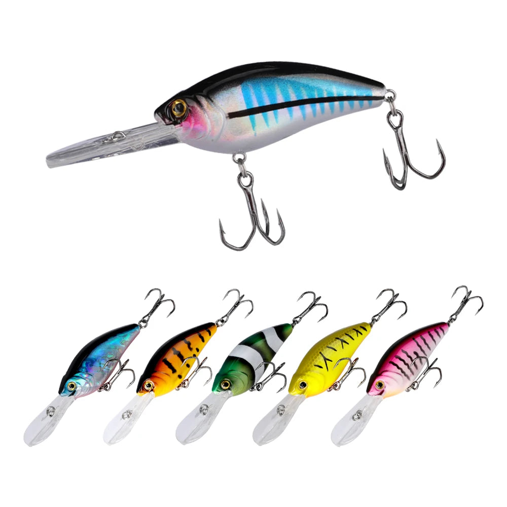 Hard Plastic Minnow Fishing Lures Crankbait 60mm 10g Artificial Fishing Lures Bass