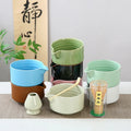 Handmade  Matcha Bowl Ceramic Whisk Holder Bamboo Matcha Tea Whisk and Scoop Making Tools Matcha Bowl Kits