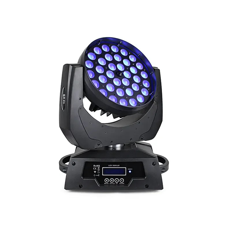 Hot Sale 36X18W Rgbw 4In1 Circle Effect Zoom Led Moving Head Light for Dj Disco Stage