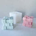 Early Riser Cube Block Candle Mold Cube Block Column Silicone Mold Garden Ornaments Scented Candle Home Decor Resin Crafts