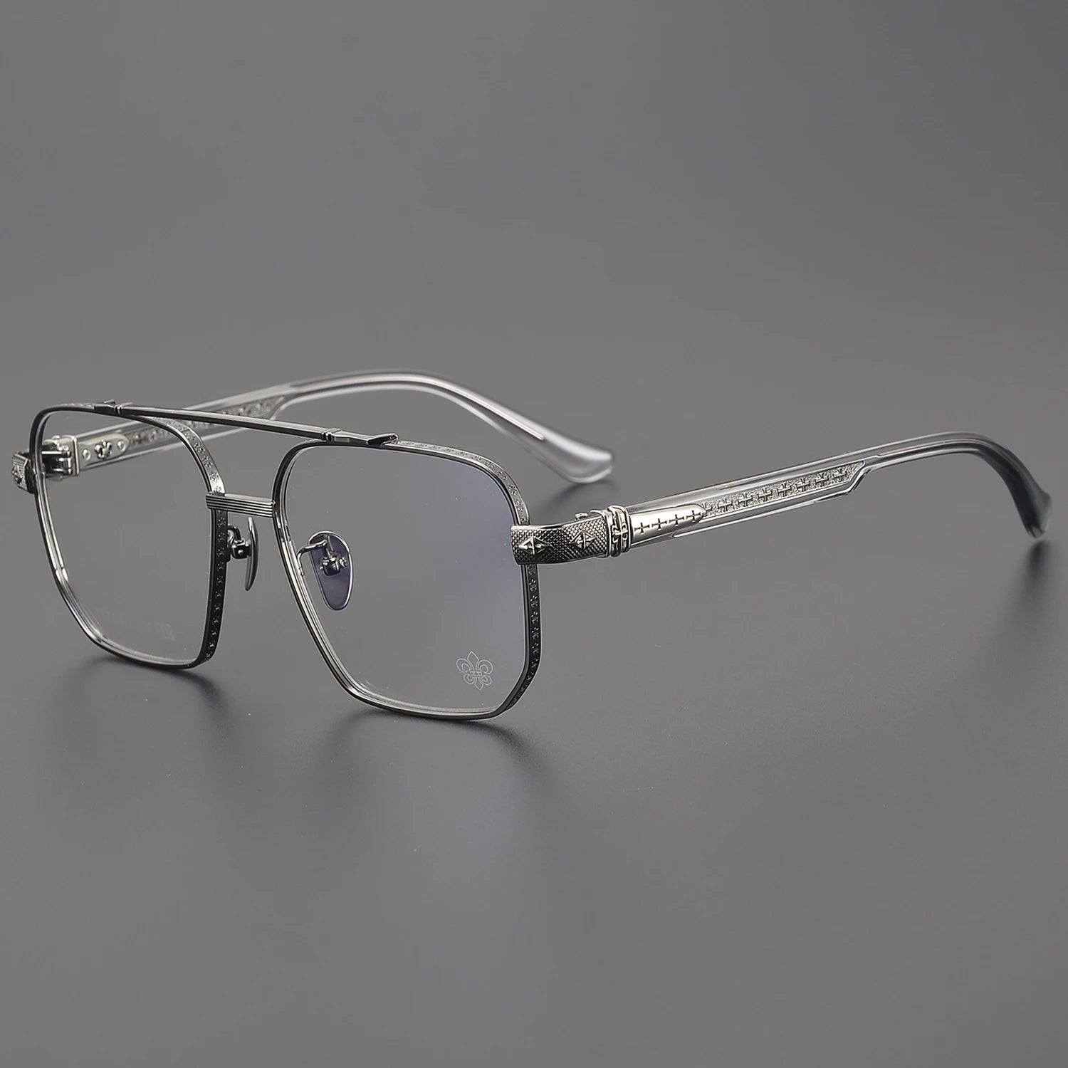 Good Quality Titanium Eyeglasses Eye Transparent Prescription Optical Presbyopia Women Luxury Men Glasses Frame Rectangle CH8184