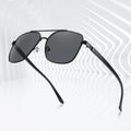 Latest Square Stainless Steel Frame Sunglasses Brand Design Men Polarized Sun Glasses
