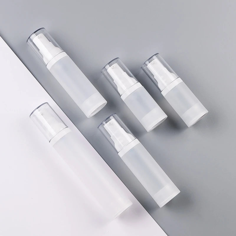 Luxury Skincare Acrylic Pump Spray Airless Bottle 15ml/30ml/50ml/100ml Frosted 100pcs Box Screen Printing