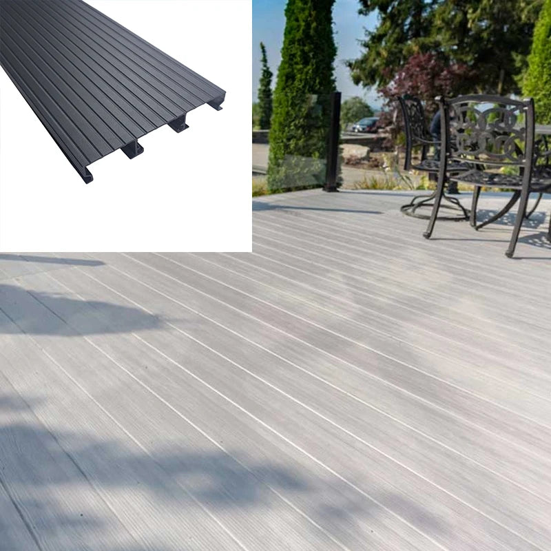 High-strength Powder-coated Aluminum Floor Profiles Hollow Outdoor Decks Marine Terrace Metal Floor Extrusion Materials