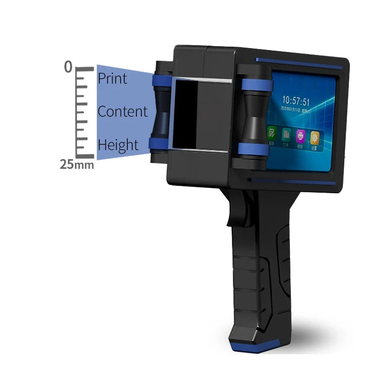 Factory Wholesale Price25.4MM High Quality Expiry Date Coding QR Code Barcode Handheld Inkjet Printer Battery Powered Fast Dry