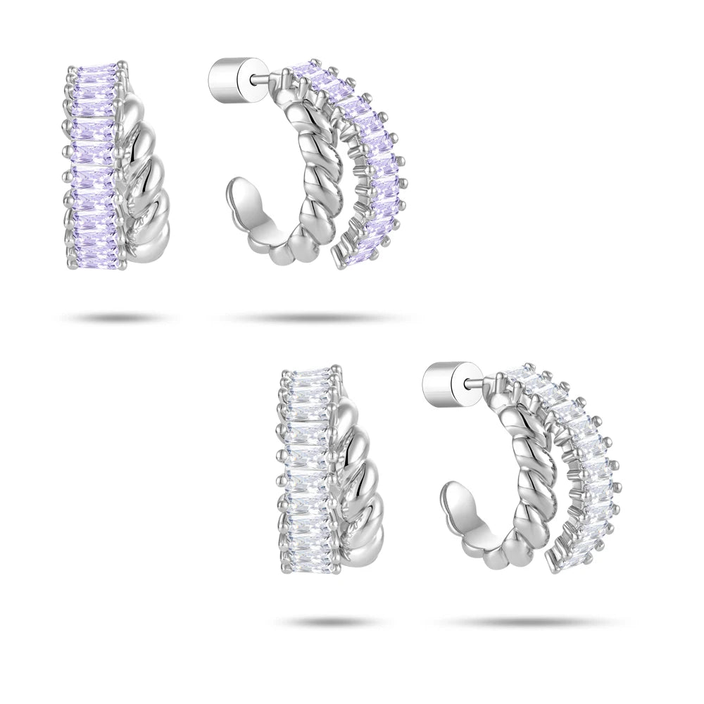 Yh Jewellery 925 Sterling Silver Filigree Earring Posts Jewellery Findings Half Circle Simple Earrings
