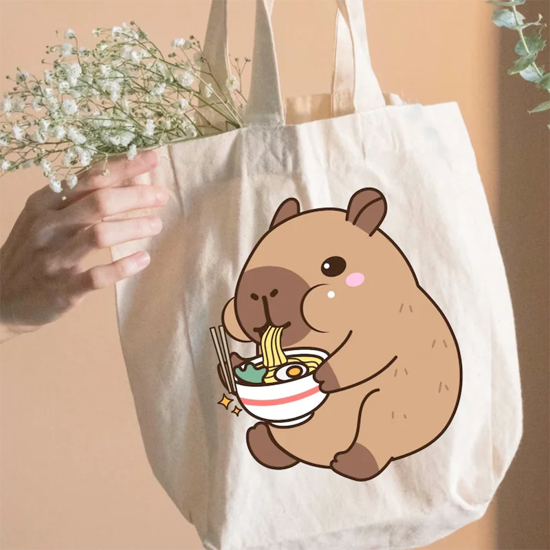 Yichen Unisex Soft Fresh Canvas Tote Bag with Custom Logo Zipper Closure Multi-Size Reusable for Supermarket Shopping