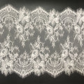 Fancy Flower Pattern Elastic Eyelash Chantilly Lace Trimming LT2195B