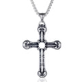 Cross Necklace Long Stainless Steel Trendy Men's Pendant Hip-hop Street Personality Fashion Pendant Accessories Wholesale