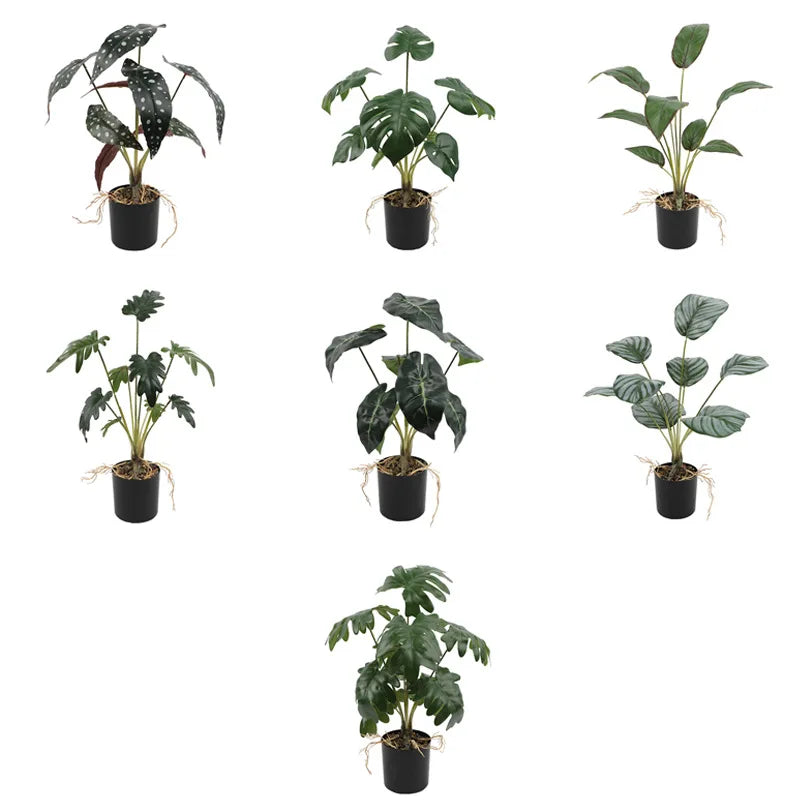Hot Sale Eco-friendly Durable Artificial Potted Plants Indoor Decor Green 7 Designs Various Easter Christmas Thanksgiving