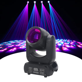 150W Mini Beam Moving Head Light 18Prism High Brightness LED Spot Club DJ Disco Stage Effect Light