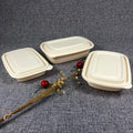 C19 Promotion 15%off Biodegradable Cornstarch Food Container Lid 2 Compartment Microwave Safe EU/LFGB Certified Customizable