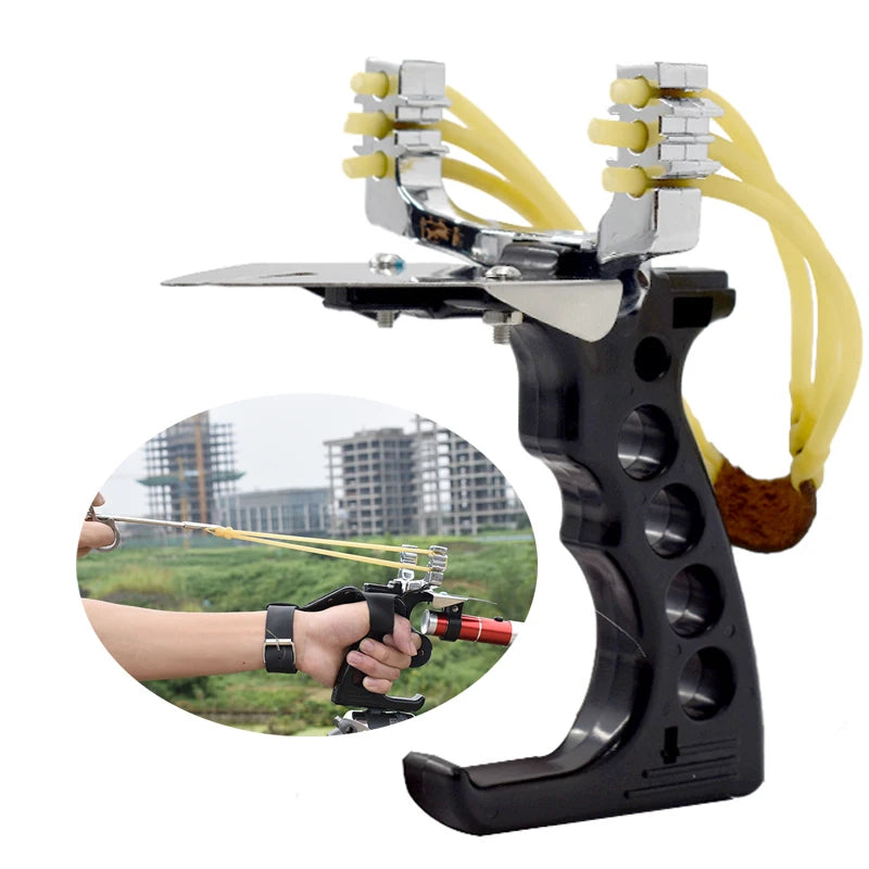 Piaoyu High Quality Professional Slingshot Wrist Rocket Slingshot Strap with Versatile Adult Fishing Hunting Slingshot