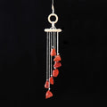 Wholesale Handmade Natural Amethyst Rose Quartz Crystal Raw Stone Wind Chime with Paper Box