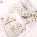 Half Transparent with Little rainbow Color Hair Claw Clip Women Hair Accessories