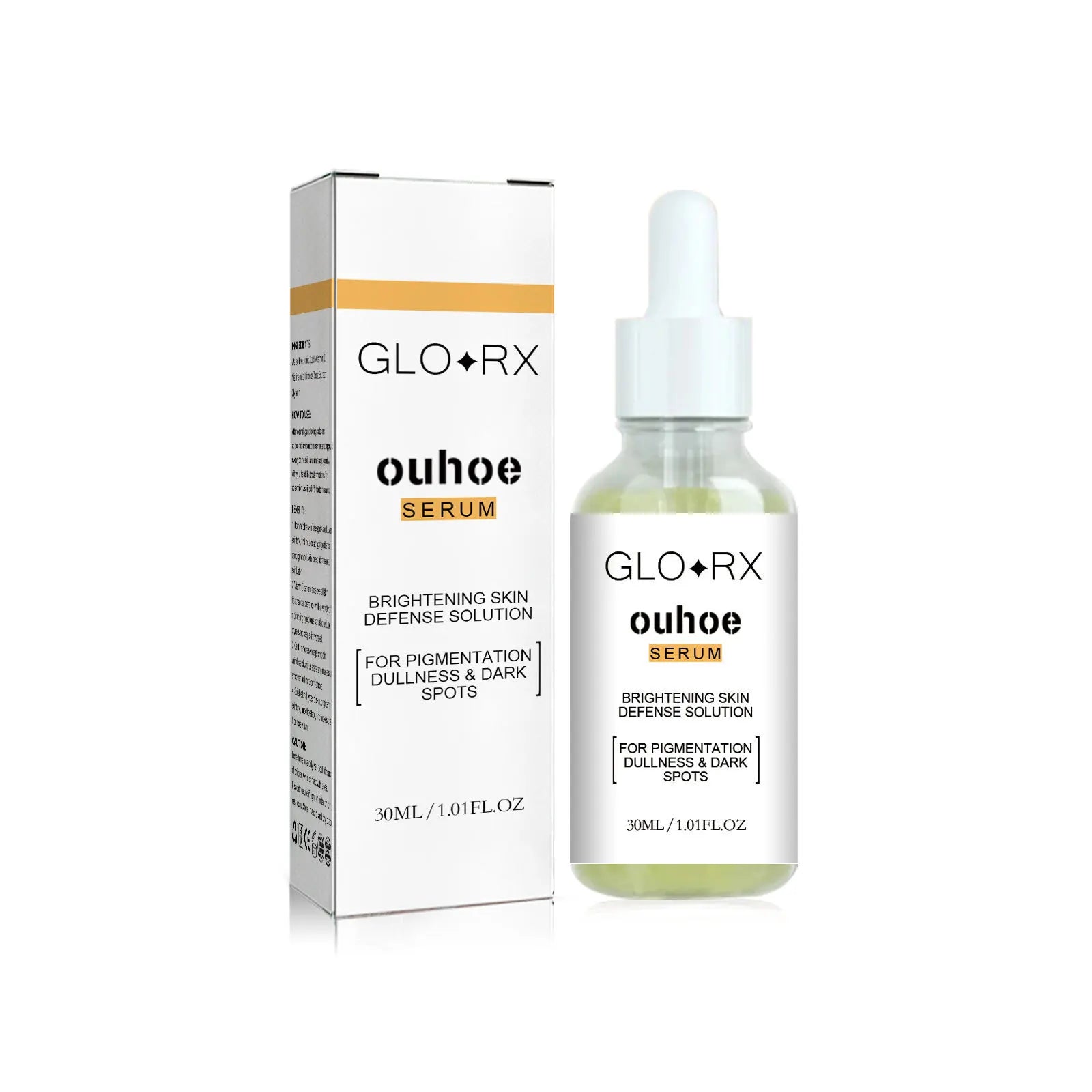 Custom Logo OUHOE Brightening Turmeric Serum Dark Spot Removal Reduce Pigmentation Lightening Face Serum