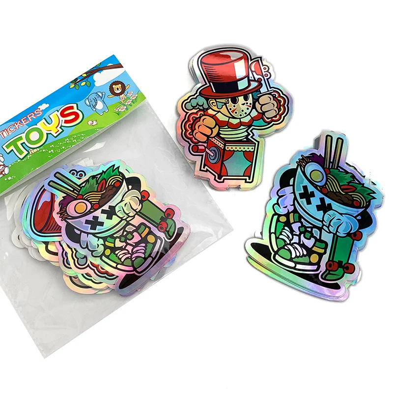 Wholesale Custom Vinyl Removable Printing Designer Computer Laptop Stickers Label