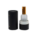 Biodegradable Cosmetic Pantone CMYK Printed Luxury Cylinder Round Perfume Bottle Paper Tube Packaging Black Kraft Paper Boxes