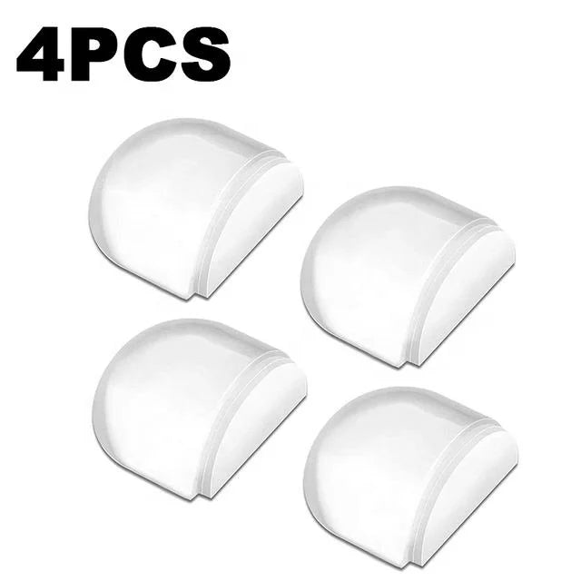 Door Stopper Non Punching Sticker Anti-Collision Door Holders Nail-free Floor Door Stops Self Adhesive Hidden Wall Buffer