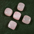 Hongzhuo Natural Crystal Rose Quartz Cube Shape Incense Holder Crystal for Gift Semiprecious Stone Crafts
