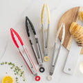 In-Stock 9 Inch Metal Food Tongs High Temperature Resistant Anti-Scald Sustainable Dishwasher Oven Microwave Safe Household