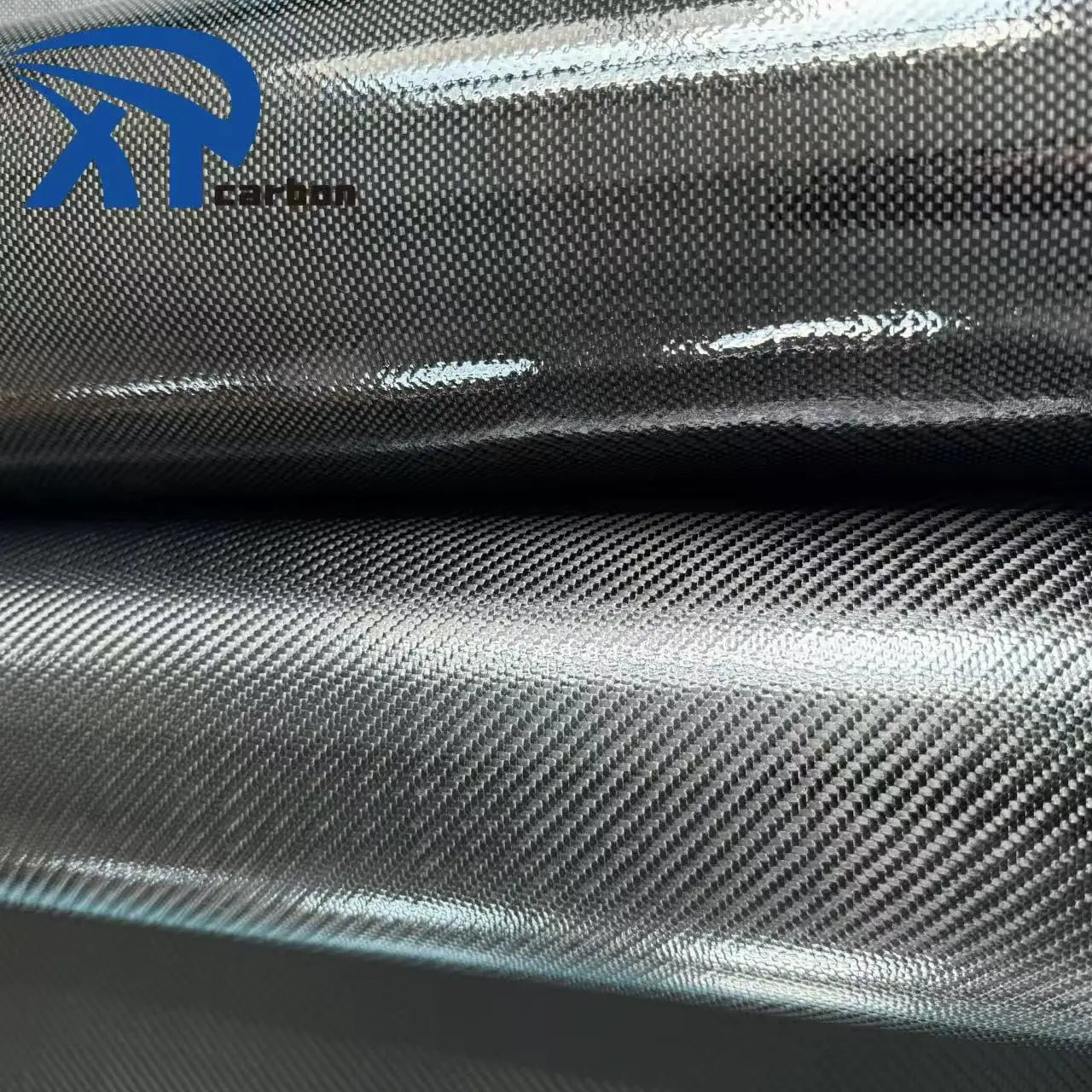PVC Waterproof Carbon Fiber Leather Fabric Glossy High End Tpu Leather for Bag Making