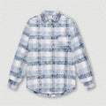 Wholesale Plaid Button Down Shirt Men Vintage Long Sleeve Shirt