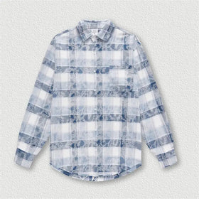 Wholesale Vintage Plaid Button Down Casual Shirt Men Anti-Wrinkle Breathable Flannel Autumn Long Sleeve