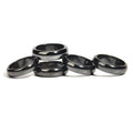 Curved Hematite Stone Rings for Women Men Unisex Magnetic Energy Balance Rings