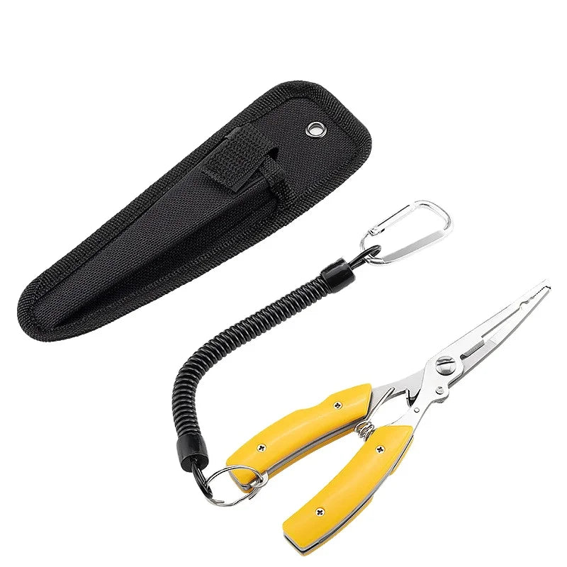 Exquisite Bag-Comes Multi-Functional Stainless Steel Luya Pliers Wire Cutting Hook Picking Fish Control Loose Rope Management