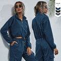 Women Active Workout Sportswear Set Front Zipper Yoga Set Loose Comfort Fitness Suit With Pocket for Running