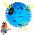Interactive Eco-Friendly Plastic Dog Ball Toys Electric USB Rechargeable Automatic Flexible Rolling Moving Bouncing Ball Barking