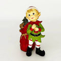 Strength Factory Wholesale Customized Red Hand-painted Lifelike Resin TV Movie Character Christmas Elf Sculpture Carrying