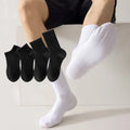 White Compression Men's Socks Anti-Bacterial Casual Breathable Cotton Sports OEM ODM Crew Athletic Custom Socks