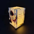 Qualisub Sublimation Memorial LED Lantern Acrylic Blanks Sympathy Lantern with Memorial Candles