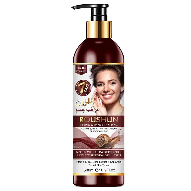OEM ODM Natural Organic Whitening Skin Care Lotion Nourishing Moisturizing Snail Body Lotion