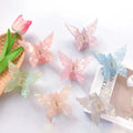 YIYI Factory Hot Sale Fashion Women Plastic Hair Clip Colorful Acrylic butterfly Hair Claw Clips Wholesale