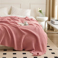 New 100% Acrylic Lightweight Soft Cozy for Bed or Sofa  Knitted Throw Blankets for Home Decoration JY