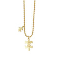 Colar Masculino Stainless Steel Jewelry Matching Puzzle Piece Necklace for Couple