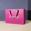 Wholesale Luxury Recyclable Art Paperboard Gift Packaging Customized Ribbon Handles for Clothing Underwear Socks Shoes Brands