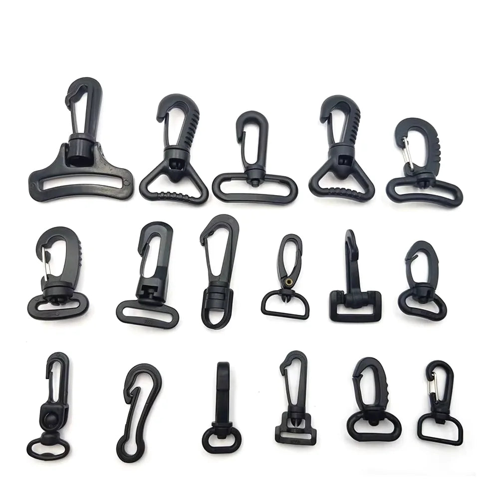 Plastic Swivel Hooks Lobster Claw Clasp Swivel Buckle Snap Clip Hooks for Backpack Leash Strap Shoulder Handbag Pet Bag