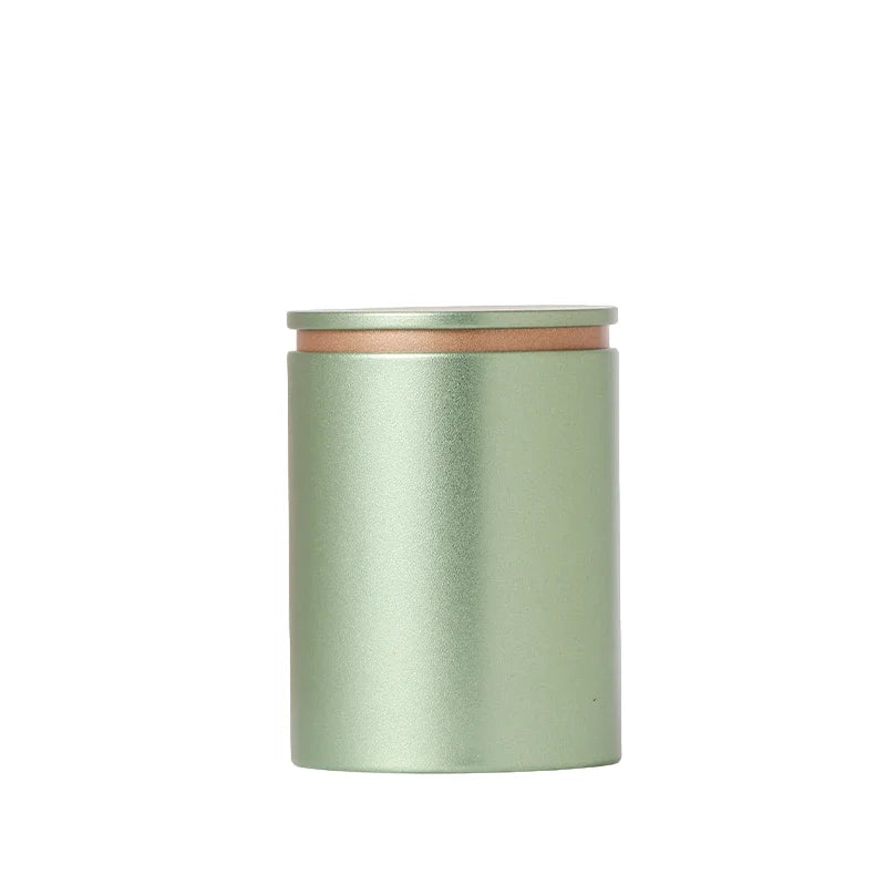 Custom Printing 85*H115mm Custom Round Metal Tea Tins Empty Coffee Frosted Tin Can for Food Packaging