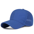 Men Quick Dry Baseball Cap Laser Cut Mesh Ball Curved Brim Snapback Hat