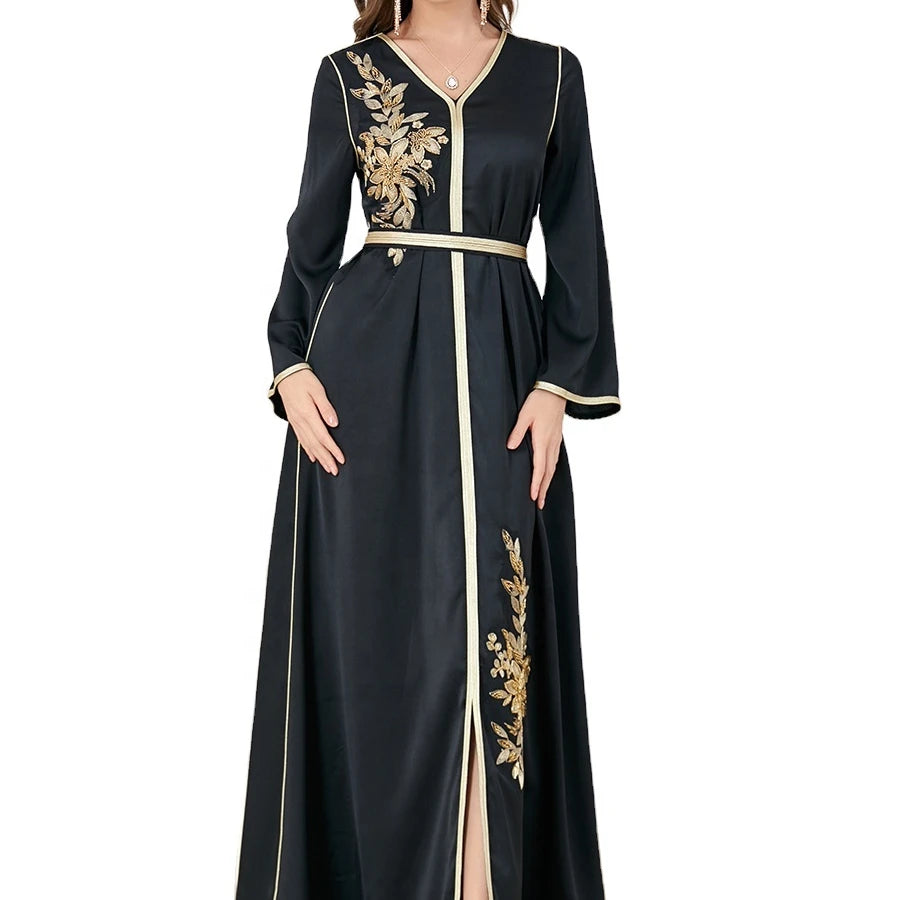 Best-selling Arabian Dubai Asia Costume Oem Embroidered Kimono Abaya