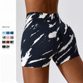 OEM Seamless Animal Print Workout Shorts Women Sublimation Yoga Shorts High Waisted Gym Fitness Clothing