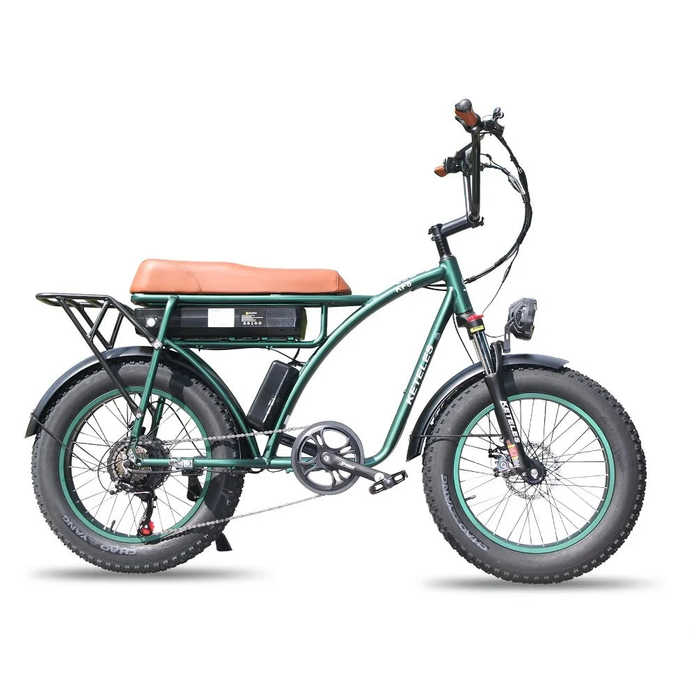 500W Motor 48V 26AH Lithium Battery Retro E Bike Manufacturer KETELES KF8 Electric Bicycle 20x4.0 Inch Fat Tire Folding Electric