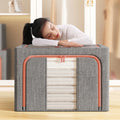 Clear Clothes Organizer with Transparent Windows Low Price Foldable Steel Framed Storage Box China Supplier