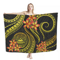 2026 New Arrivals Samoan Sarongs Polynesian Floral Print Multi Sarongs Beach Wear Swimsuit Wrap Large Sarong Cover up for Women